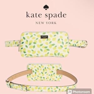 NWT Kate Spade Fresh Lemon Print Belt Bag